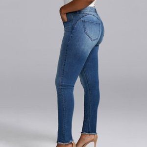 Nydj Boost Skinny Jeans In Curves 360 With Shadow Seam SZ 8
